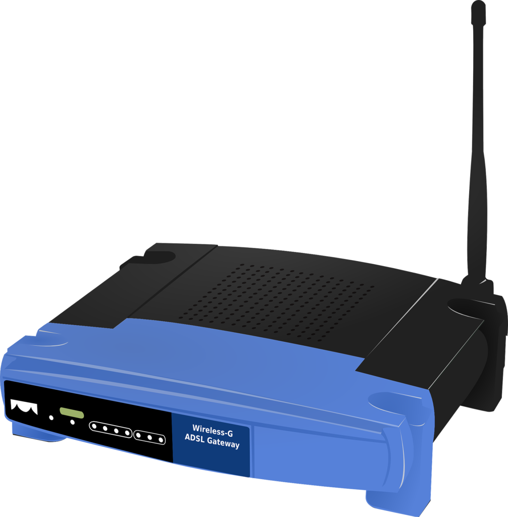 Blue linksys router